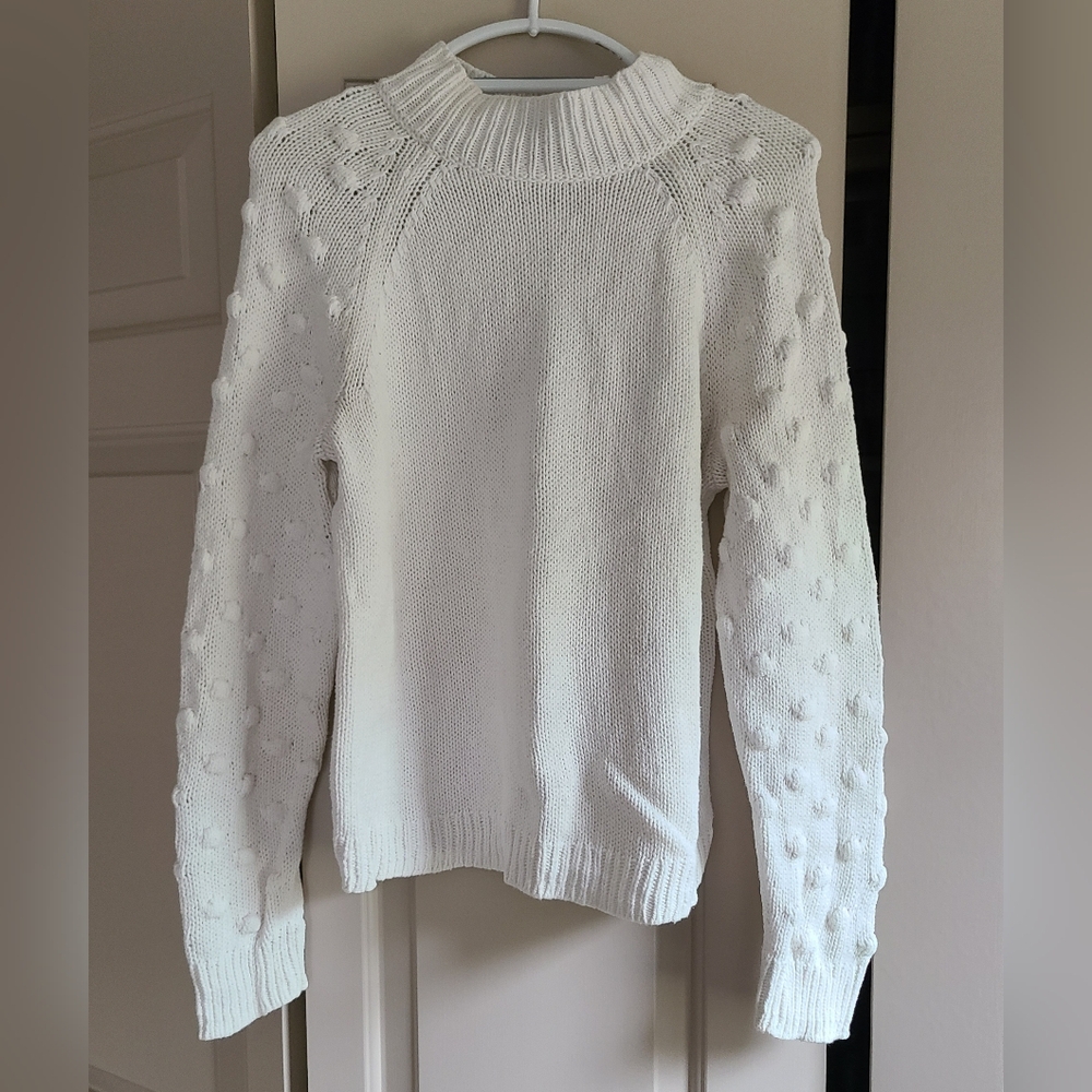 100% Cotton Vince Camuto White Italian Sweater